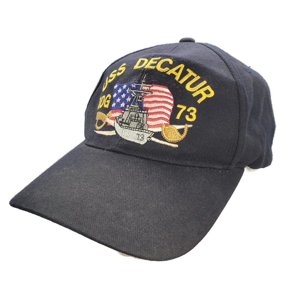 USS Decatur DDG 73 Embroidered Baseball Hat US Navy Ship Destroyer Military Cap